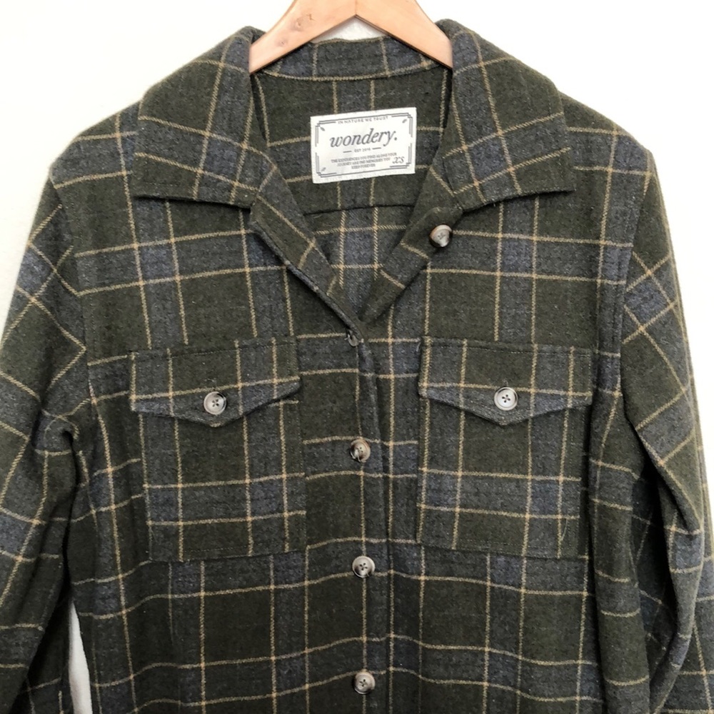 Wool Flannel Shacket - Picture 2 of 6